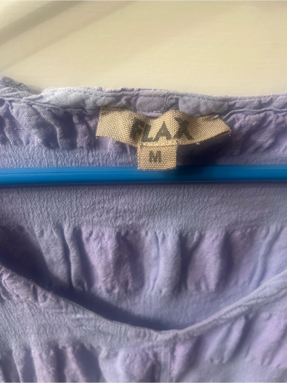 Flax Lavender Textured Short Sleeve Midi Dress - Picture 3 of 6